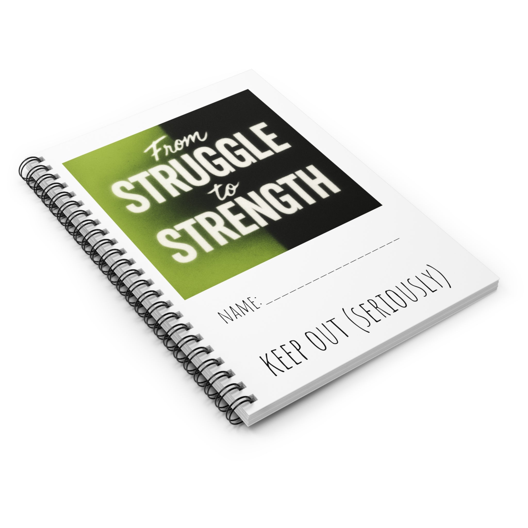 Inspirational Spiral Notebook - From Struggle to Strength, Motivational Journal, Gift for Students, Self-Help Notebook, Mindfulness [...]