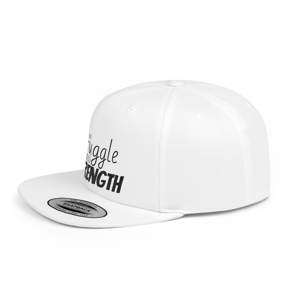 Empowering Snapback Hat, From Struggle to Strength Cap, Motivational Gift, Casual Wear, Inspirational Fashion, Unique Personal Reminder