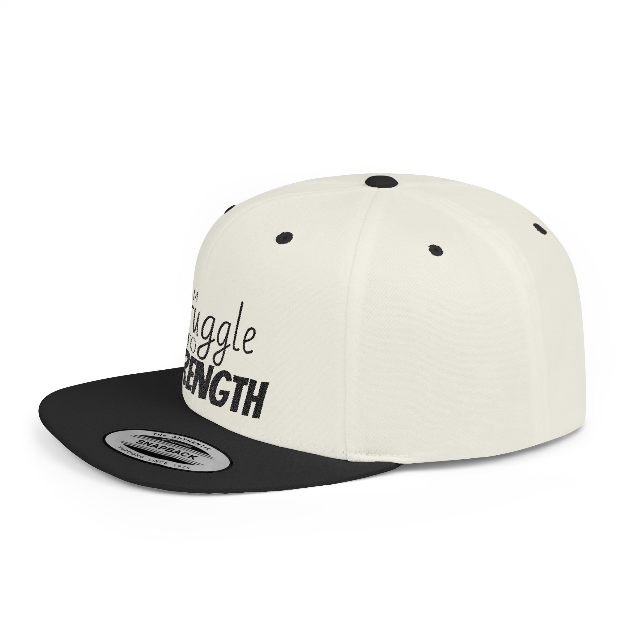 Empowering Snapback Hat, From Struggle to Strength Cap, Motivational Gift, Casual Wear, Inspirational Fashion, Unique Personal Reminder
