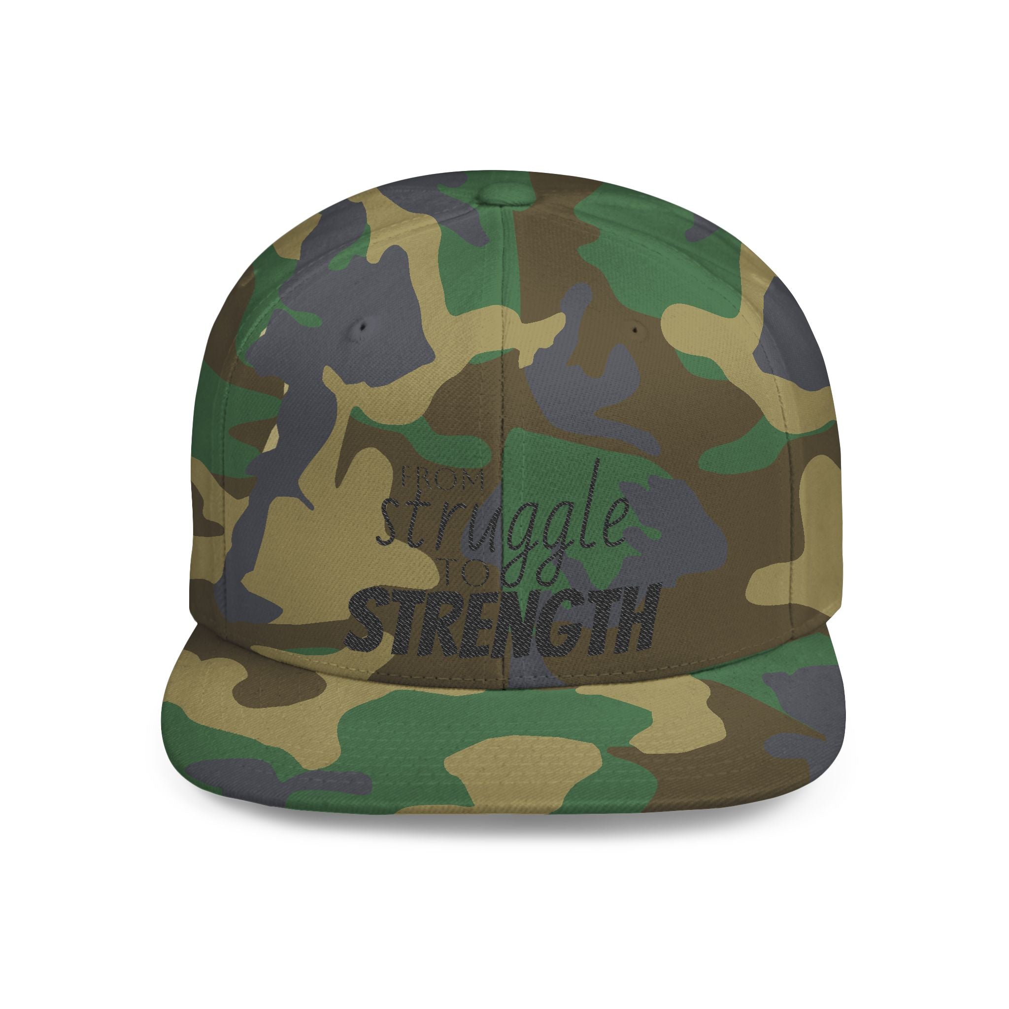 Empowering Snapback Hat, From Struggle to Strength Cap, Motivational Gift, Casual Wear, Inspirational Fashion, Unique Personal Reminder