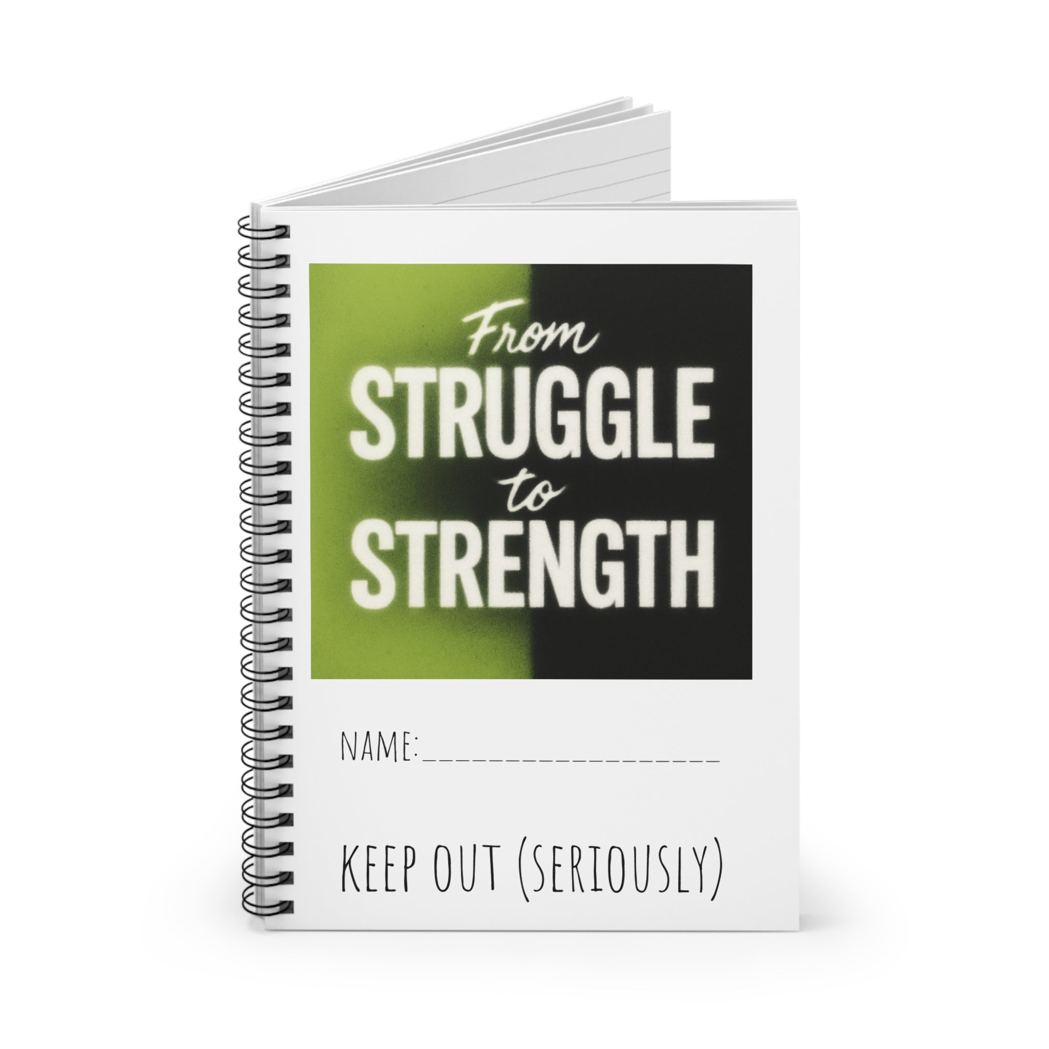 Inspirational Spiral Notebook - From Struggle to Strength, Motivational Journal, Gift for Students, Self-Help Notebook, Mindfulness [...]